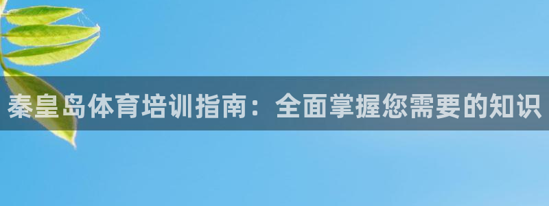 尊龙凯时的企业文化：秦皇岛体育培训指南：全面掌握您需